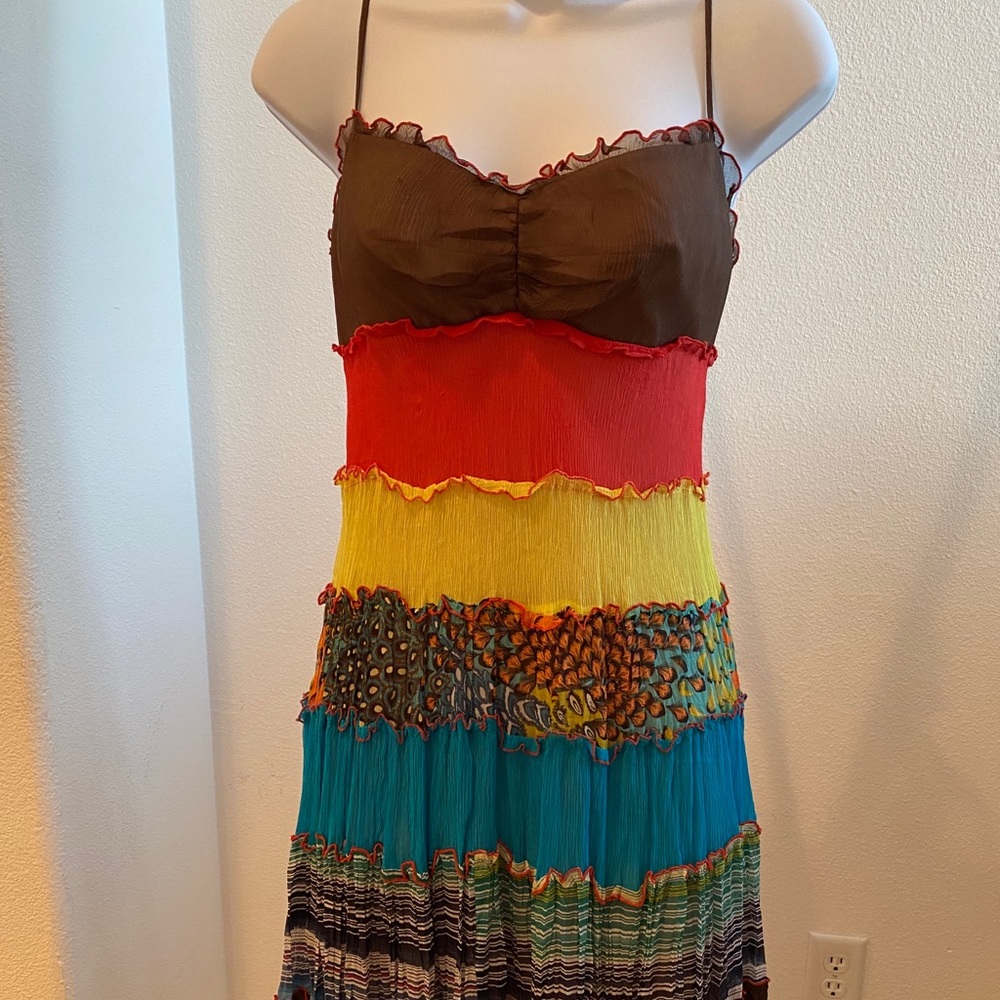 Boho strapless dress